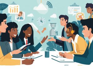 You are top animater. Create a image for course work_ Corporate Excellence_ Mastering Soft Skills for High-Impact Performance.jpg
