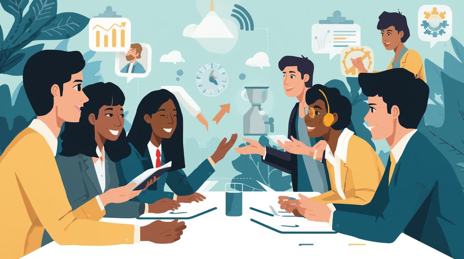 You are top animater. Create a image for course work_ Corporate Excellence_ Mastering Soft Skills for High-Impact Performance.jpg